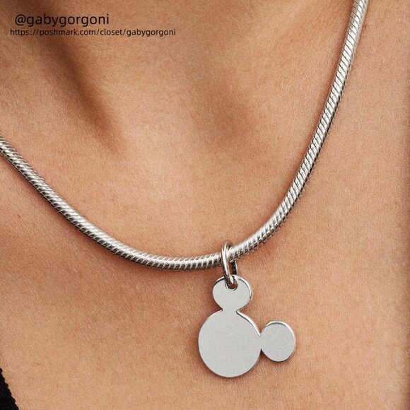 Pandora Disney Mickey Mouse Engravable Dangle Charm|Pendant - Picture 2 of 2